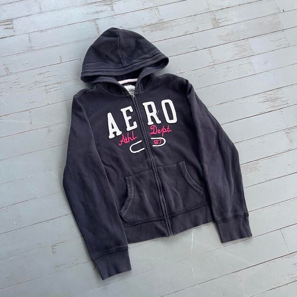 Aeropostale Streetwear Y2K Zip Up Hoodie
